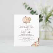 Papier Mariage Budget Pampas Citrouille blanc Grass  (Debout devant)