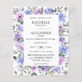 Papier Mariage Budget Peri & Fleurs Violettes (Devant)