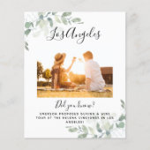 Papier MARIAGE BUDGET Photo Lieu Numéro de tableau (Devant)