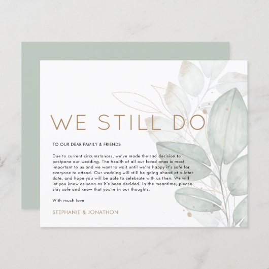 Papier Mariage Budget Reporter Nous Faisons Toujours Fair (Devant / Derrière)