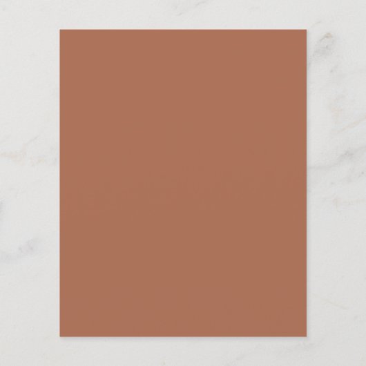 Papier Mariage budget simple en terre cuite Enregistrer l (Dos)