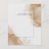Papier Mariage Budget Soft Brown Or Abstrait Marbré dans (Dos)