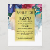 Papier Mariage Budget Tropical Watercolor Flowers (Devant)