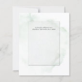 Papier Mariage budget vert pâle Laver (Dos)