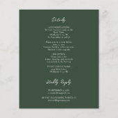 Papier Mariage budgétaire d'âge argent vert Sage en un (Dos)