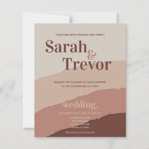 Papier Mariage budgétaire Funky 70's inspiré Abstrait