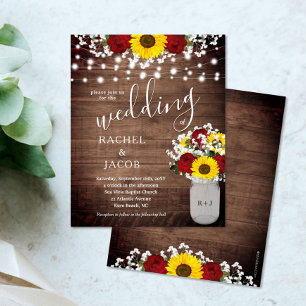 Papier Mariage budgétaire Rustique Rose Jar Lights