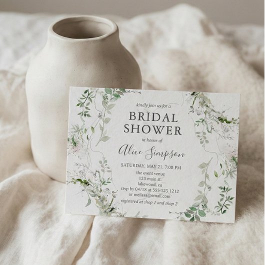 Papier Mariage budgetaire verdure calligraphie Baby Showe