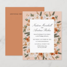 Mariage cadre vert sauge ivoire orange Chic Budget