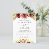 Papier Mariage campagnard Budget Sunflower Bourgogne (Debout devant)