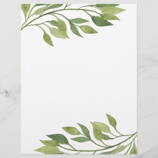 Papier mariage campagnard cristal verdure mariage Inviter (Dos)