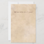 Papier Mariage campagnard fer à cheval et tournesol (Dos)