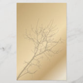 Papier mariage campagnard rustique inséparable moderne (Devant)