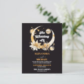 Papier Mariage céleste à l'or noir mystique (Debout devant)