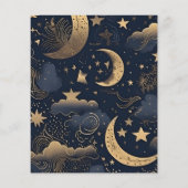 Papier Mariage céleste bleu nuit (Dos)