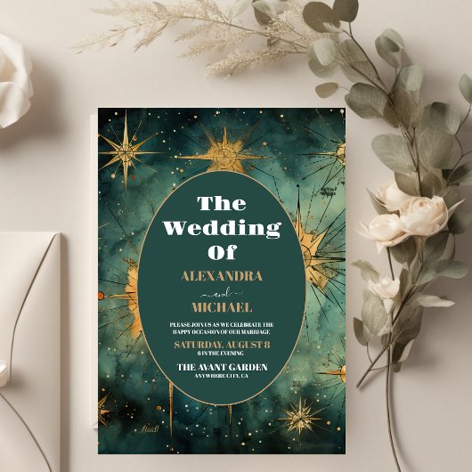 Papier Mariage céleste Vintage budget