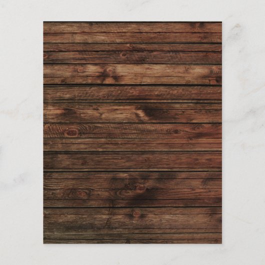 Papier Mariage Champêtre Rustique Automne Tournesols Show (Dos)