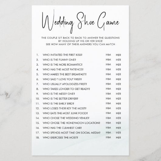 Papier Mariage Chaussure Couples Jeu de douche Laver vert (Devant)