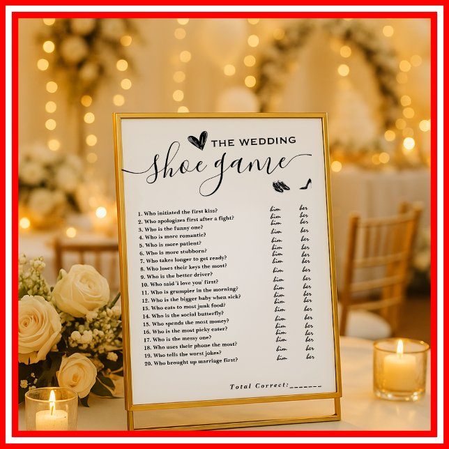 Papier Mariage Chaussure Jeu nuptiale Chaussure Jeu coupl (Créateur téléchargé)