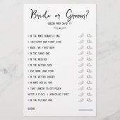 Papier Mariage Chaussure mariée ou mariée noir et blanc (Devant)