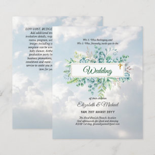 Papier Mariage Chrétien CATHOLIQUE Économique Invitations