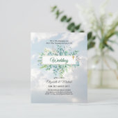 Papier Mariage Chrétien CATHOLIQUE Économique Invitations (Debout devant)