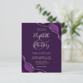 Papier Mariage Coins Profonds Violet Agate de Purple Deep (Debout devant)