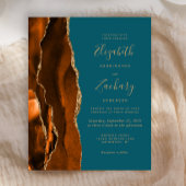 Papier Mariage d'âge Turquoise  Burange Budget