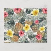 Papier Mariage d'ananas tropicaux Photo Enregistrer la da (Dos)