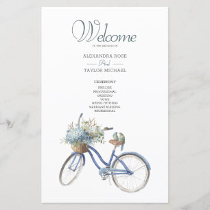 Papier Mariage d'aquarelle à bicyclette de Bohême