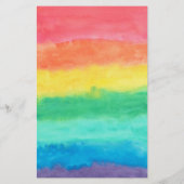 Papier Mariage d'aquarelle arc-en-ciel (Dos)