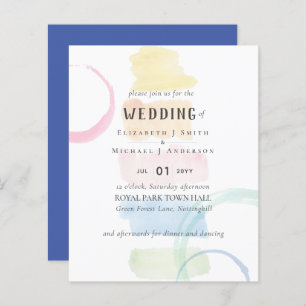 Papier MARIAGE d'aquarelle arc-en-ciel Abstrait