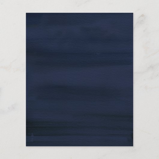 Papier Mariage d'aquarelle bleu crème d'automne Budget (Dos)