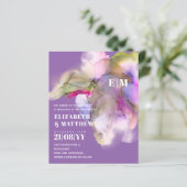 Papier MARIAGE d'aquarelle BUDGET Abstrait violet gris (Debout devant)