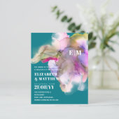 Papier MARIAGE d'aquarelle BUDGET Abstrait violet gris (Debout devant)