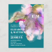 Papier MARIAGE d'aquarelle BUDGET Abstrait violet gris (Devant)