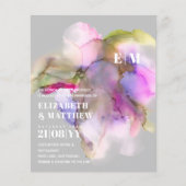 Papier MARIAGE d'aquarelle BUDGET Abstrait violet gris (Devant)