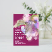 Papier MARIAGE d'aquarelle BUDGET Abstrait violet gris (Debout devant)