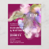 Papier MARIAGE d'aquarelle BUDGET Abstrait violet gris (Devant)