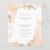 Papier Mariage d'aquarelle couleur or brillant (Devant)