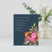 Papier Mariage d'aquarelle marine rose budget (Debout devant)