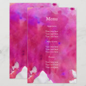 Papier Mariage d'aquarelle rose (Devant / Derrière)