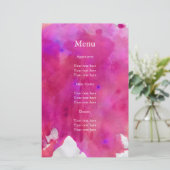 Papier Mariage d'aquarelle rose (Debout devant)