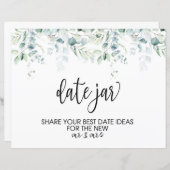 Papier Mariage Date Jar SIGNE - Mariage Eucalyptus (Devant / Derrière)