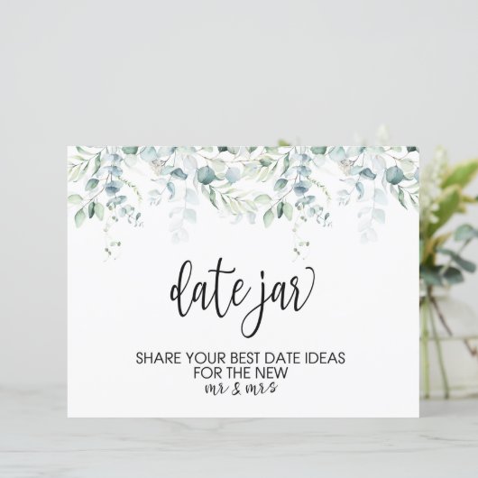 Papier Mariage Date Jar SIGNE - Mariage Eucalyptus (Debout devant)