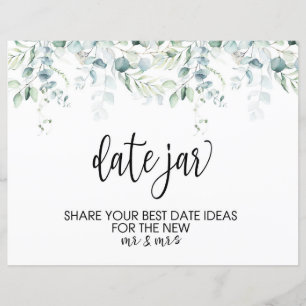 Papier Mariage Date Jar SIGNE - Mariage Eucalyptus