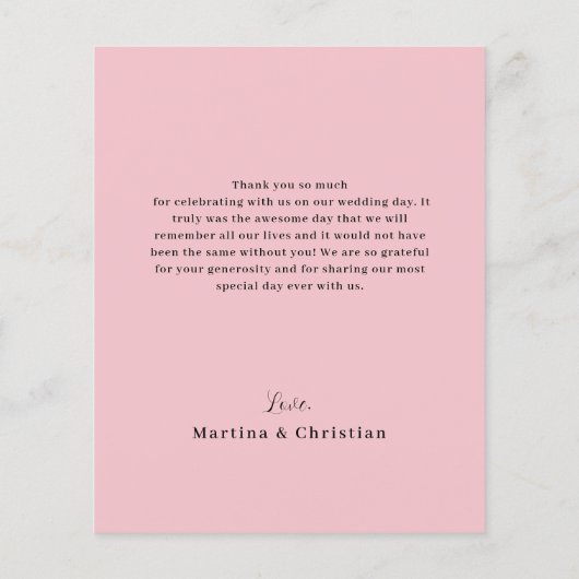 Papier Mariage de brosse rose or budget (Dos)