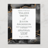 Papier Mariage de budget d'âge noir tout en un (Devant)