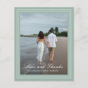 Papier Mariage de budget photo Sage Green