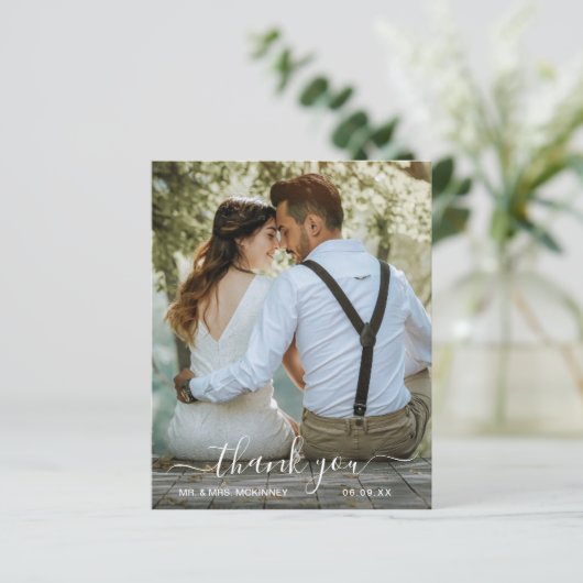 Papier Mariage de budget photo simple script (Debout devant)